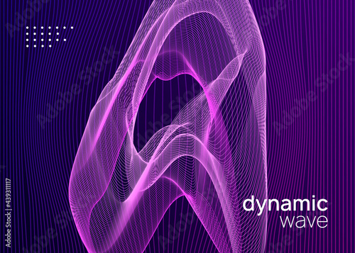 Neon flyer trance event. Techno dj party. Electro dance music. Electronic sound. Club fest poster.