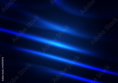 Abstract wavy line vector illustration in blue color tone