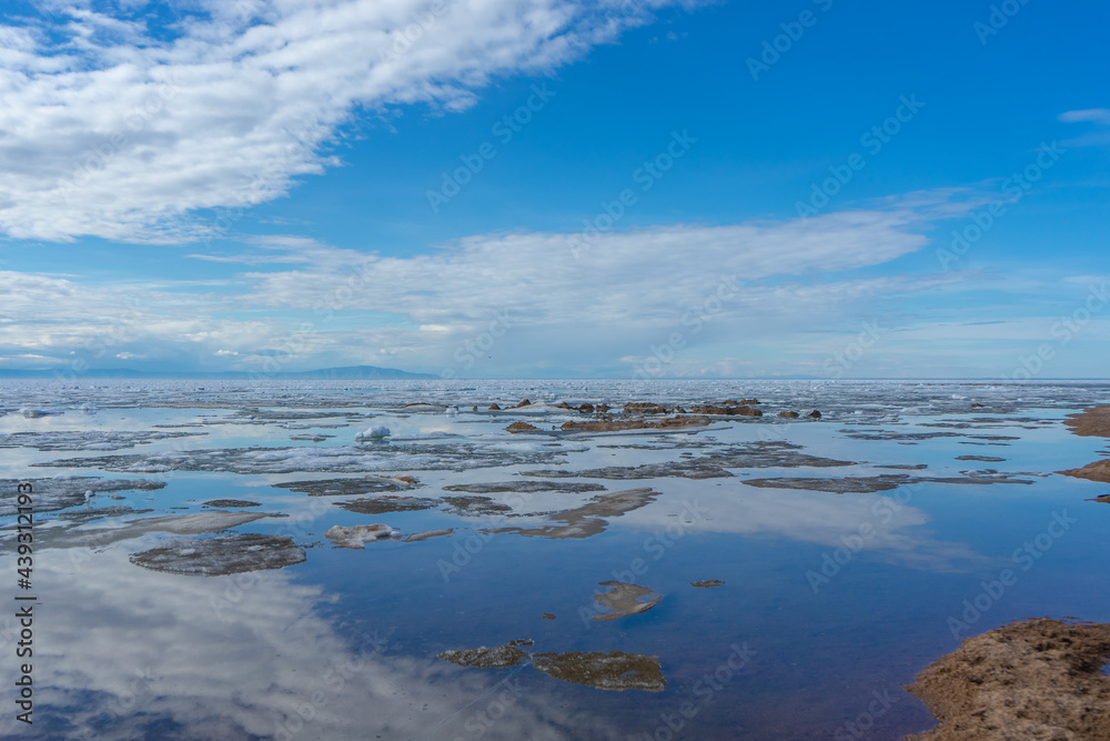 lake in winter