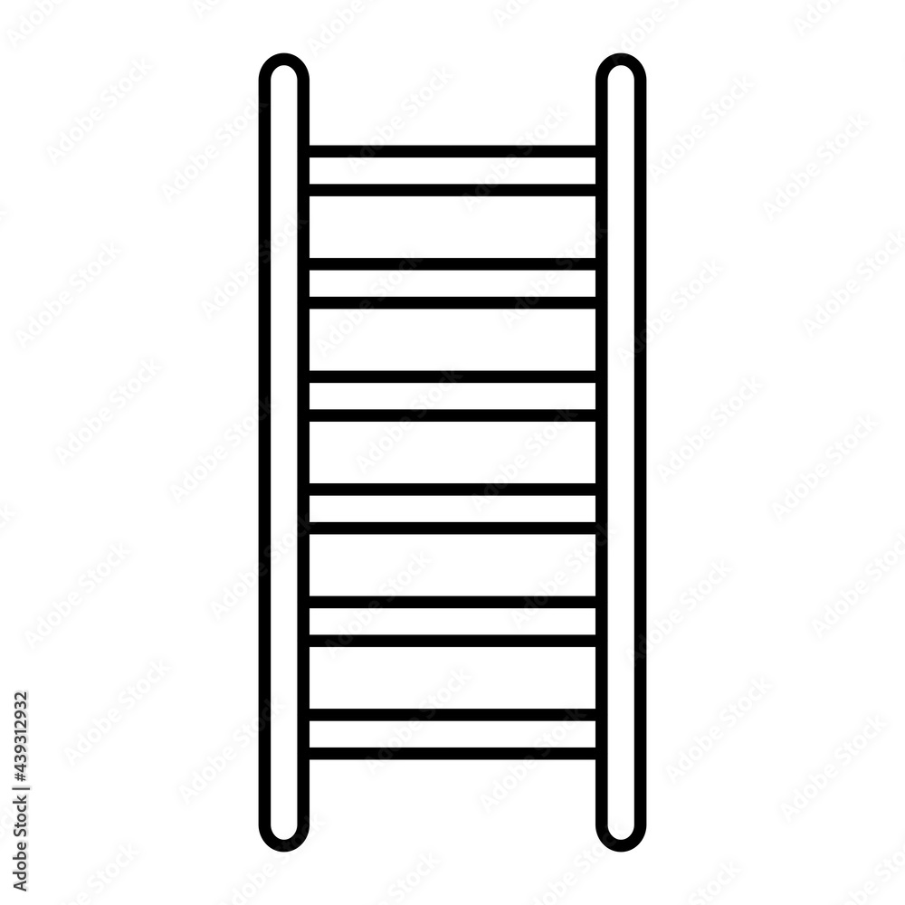 Vector Ladder Outline Icon Design Vector Ladder Outline Icon Design