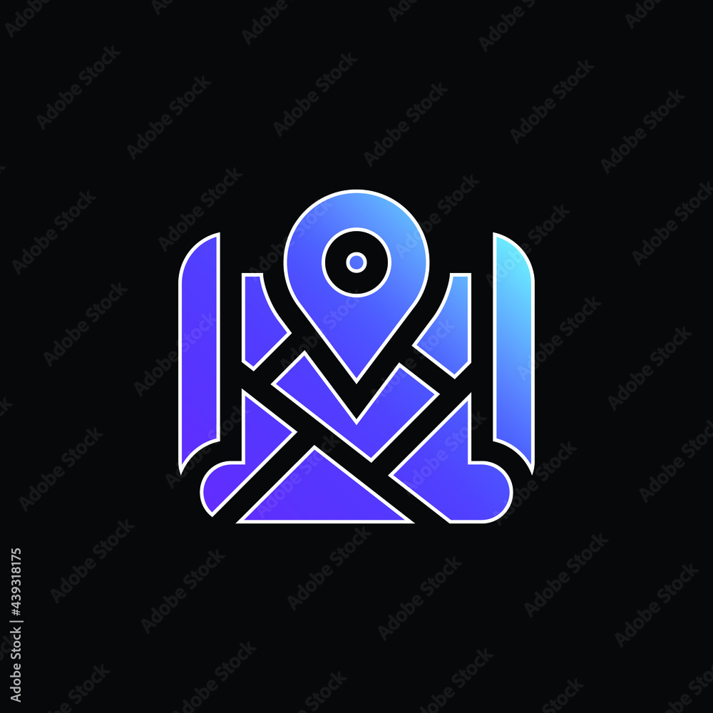 Address blue gradient vector icon Address blue gradient vector icon