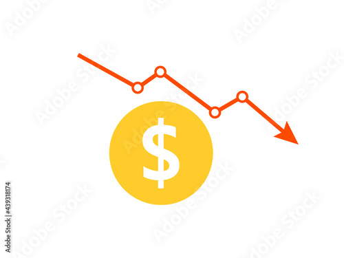 Cost reduction image. Clipart image