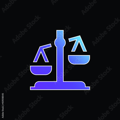 Balance blue gradient vector icon