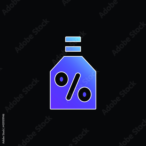 Alcohol blue gradient vector icon