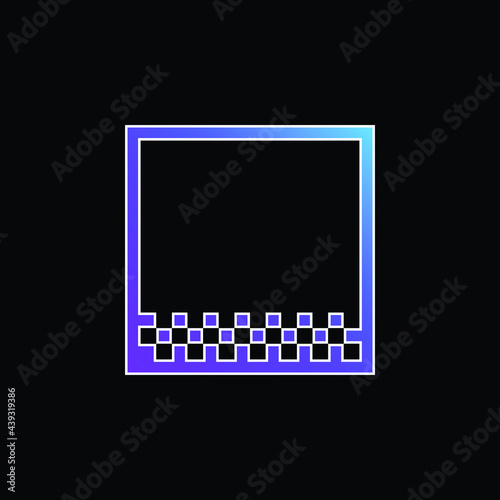 Bottom Margin blue gradient vector icon