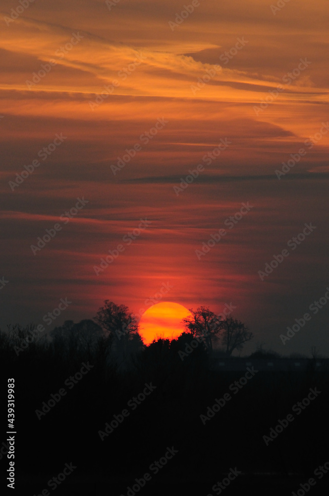 Fototapeta premium Sunset at Coombe Hill