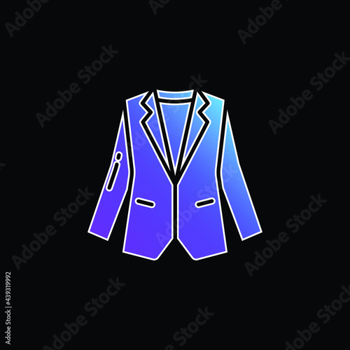 Blazer blue gradient vector icon