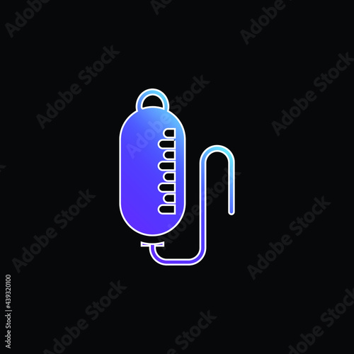 Blood Transfusion blue gradient vector icon