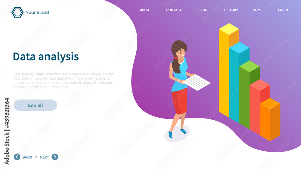 Visualize with business analytics. People work with statistical data analysis, changing indicators. Employees analyze statistical indicators, business data. Characters work with marketing research Visualize with business analytics. People work with statistical data analysis, changing indicators. Employees analyze statistical indicators, business data. Characters work with marketing research
