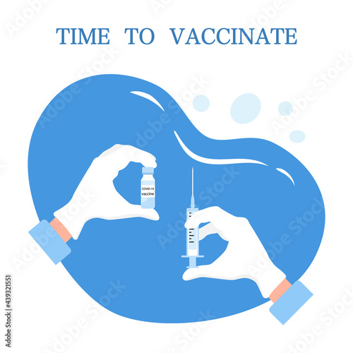 Vector Covid Vaccination Immunization Health care
