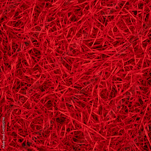 background of red shredded paper