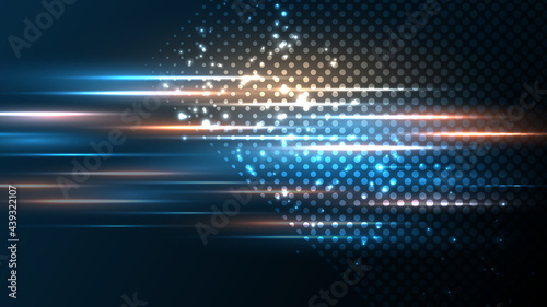 High speed technology background Speed movement motion blur background.