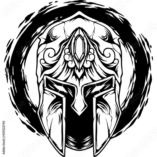 The Spartan Helmet Silhouette