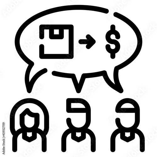 brainstorm outline icon