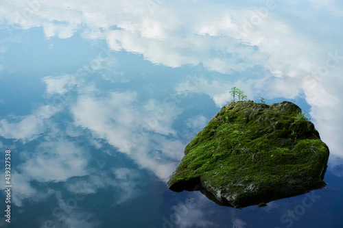 Tableau sur toile 水面に映る空