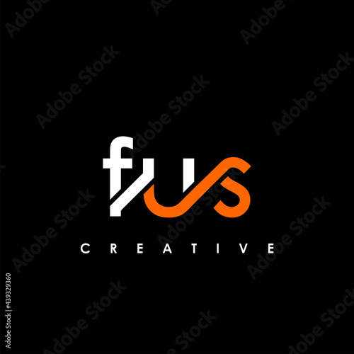 FUS Letter Initial Logo Design Template Vector Illustration