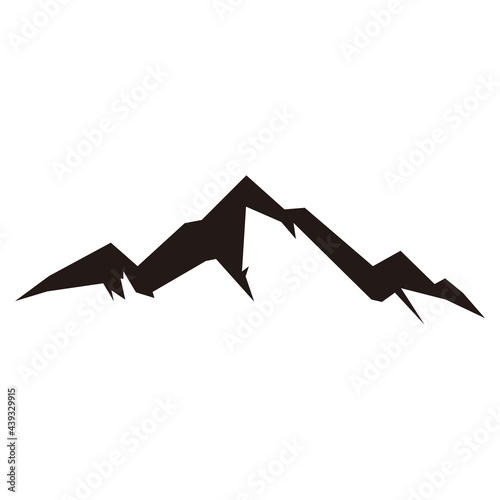 mountain icon vector logo design illustration