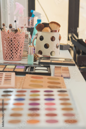 Utensils of a beauty and spa salon. photo