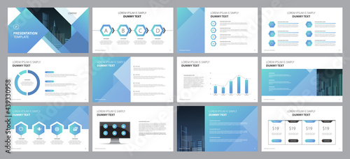 Wallpaper Mural business presentation template design backgrounds and page layout design for brochure, book, magazine, annual report and company profile, with info graphic elements graph design concept Torontodigital.ca