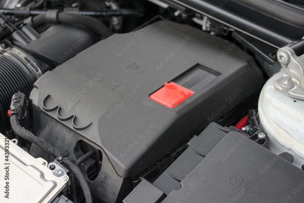 Fototapeta premium Modern vehicle battery cover