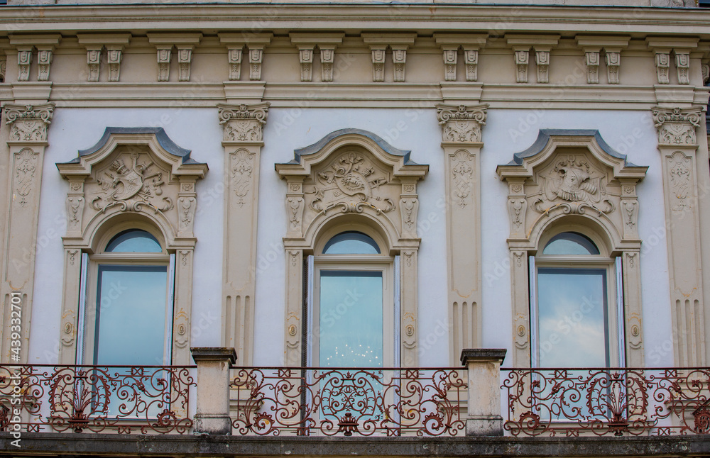 Architectural details at Festetics Palace in Keszthely - Hungary