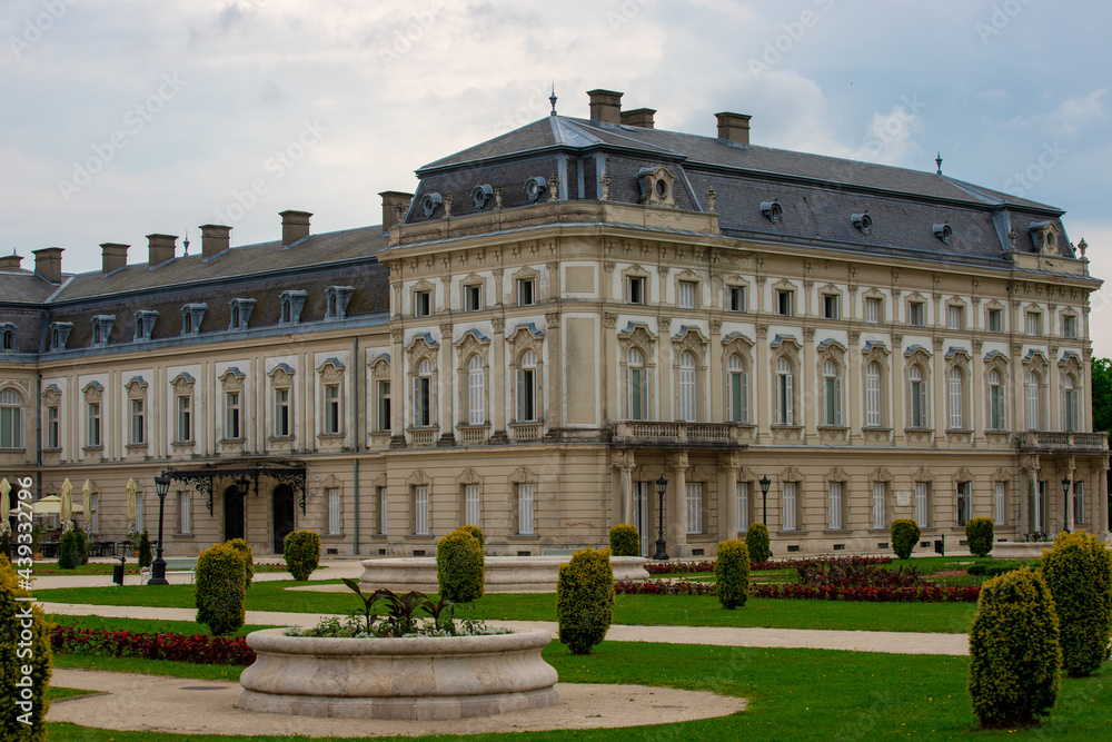 Fototapeta premium landscape with Festetics Palace in Keszthely - Hungary