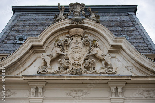 Architectural details at Festetics Palace in Keszthely - Hungary 