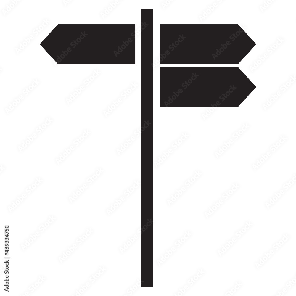 signpost glyph two tone icon signpost glyph two tone icon