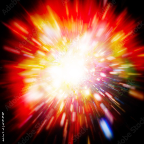 Big bang in space.  Science scene. The elements of this image furnished by NASA.