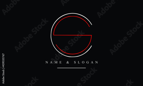SC, CS, S, C abstract letters logo monogram