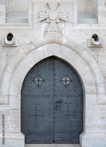 Photography Architectural details of old buildings in Budapest city - Hungary