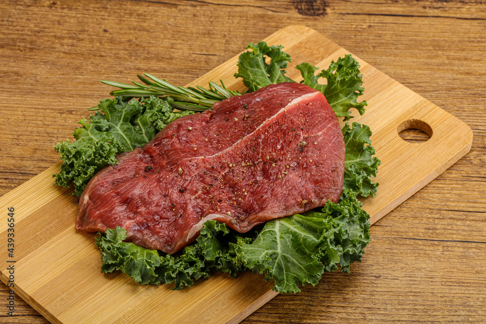 Raw beef steak for grill
