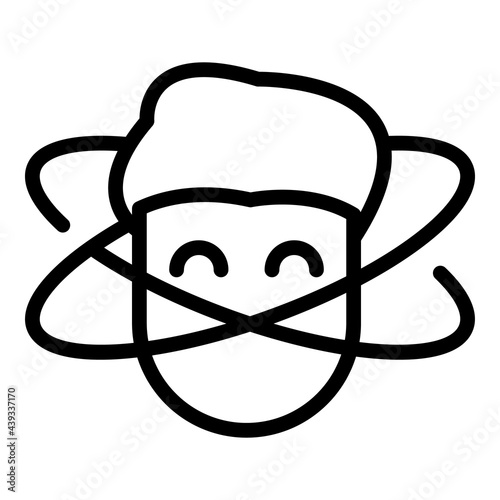 Antidepressant therapy icon. Outline Antidepressant therapy vector icon for web design isolated on white background