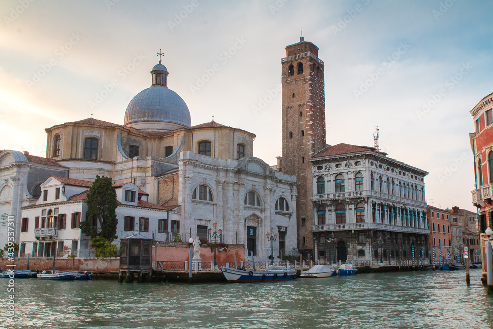 Fin de journée sur le Grand canal, Venise