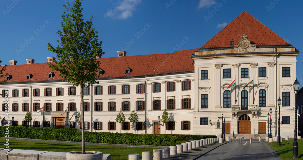 Carmelite Monastery in Budapest - Hungary. It is a complex of buildings for the Prime Minister's Office.