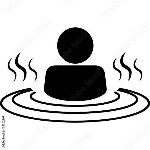 hotspring glyph icon
