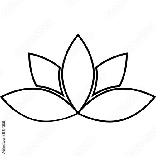 lotus glyph icon