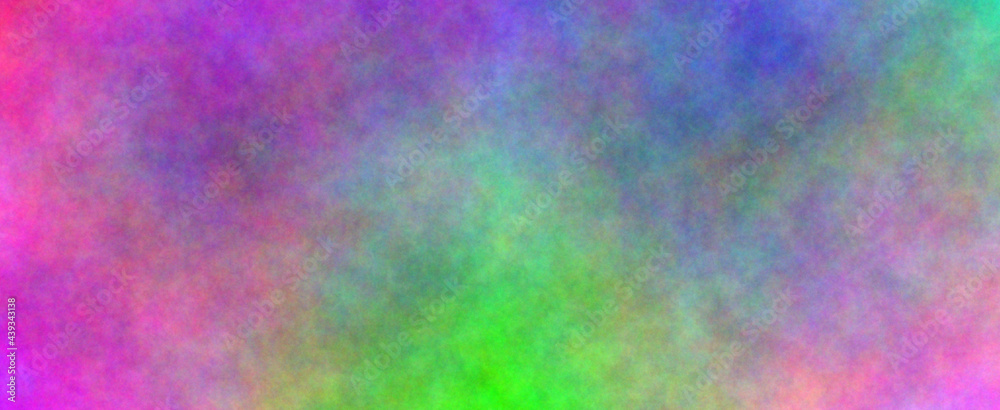 Awaking green. Banner abstract background. Blurry color spectrum, texture background. Rainbow colors. Vivid colors spectrum background.