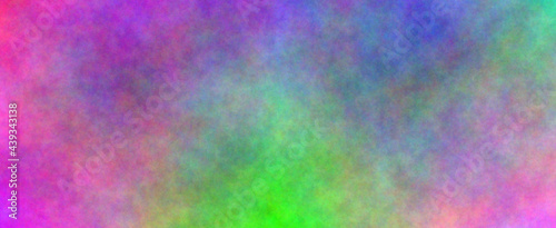 Awaking green. Banner abstract background. Blurry color spectrum, texture background. Rainbow colors. Vivid colors spectrum background.