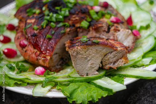 grilled beef steak