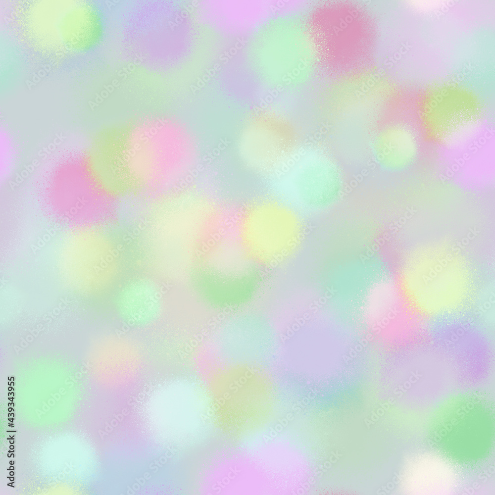 Round colored spots, interpenetrating, decorative background for wallpapers, textiles, cards. Seamless pattern.