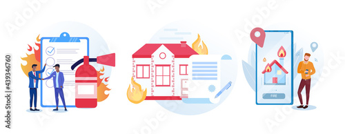 Set of guidelines for fire alarm situations