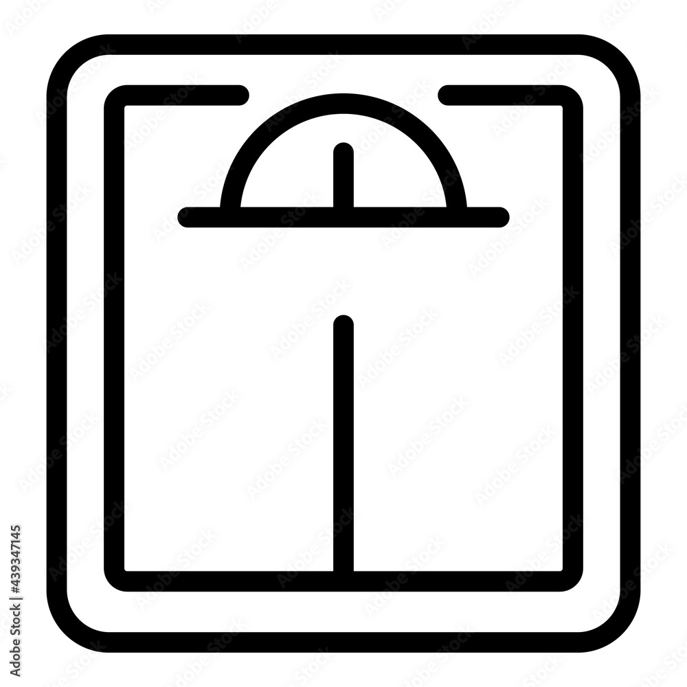 Home scales icon. Outline Home scales vector icon for web design isolated on white background Home scales icon. Outline Home scales vector icon for web design isolated on white background