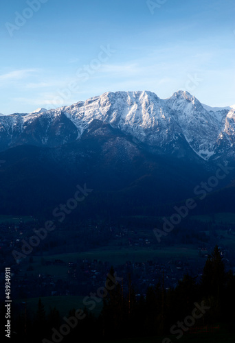 Giewont mountain in Zakopane, Tatra Mountains, Poland