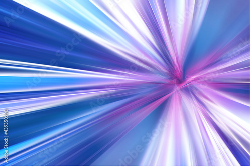 Purple shiny light rays or beam light abstract background.