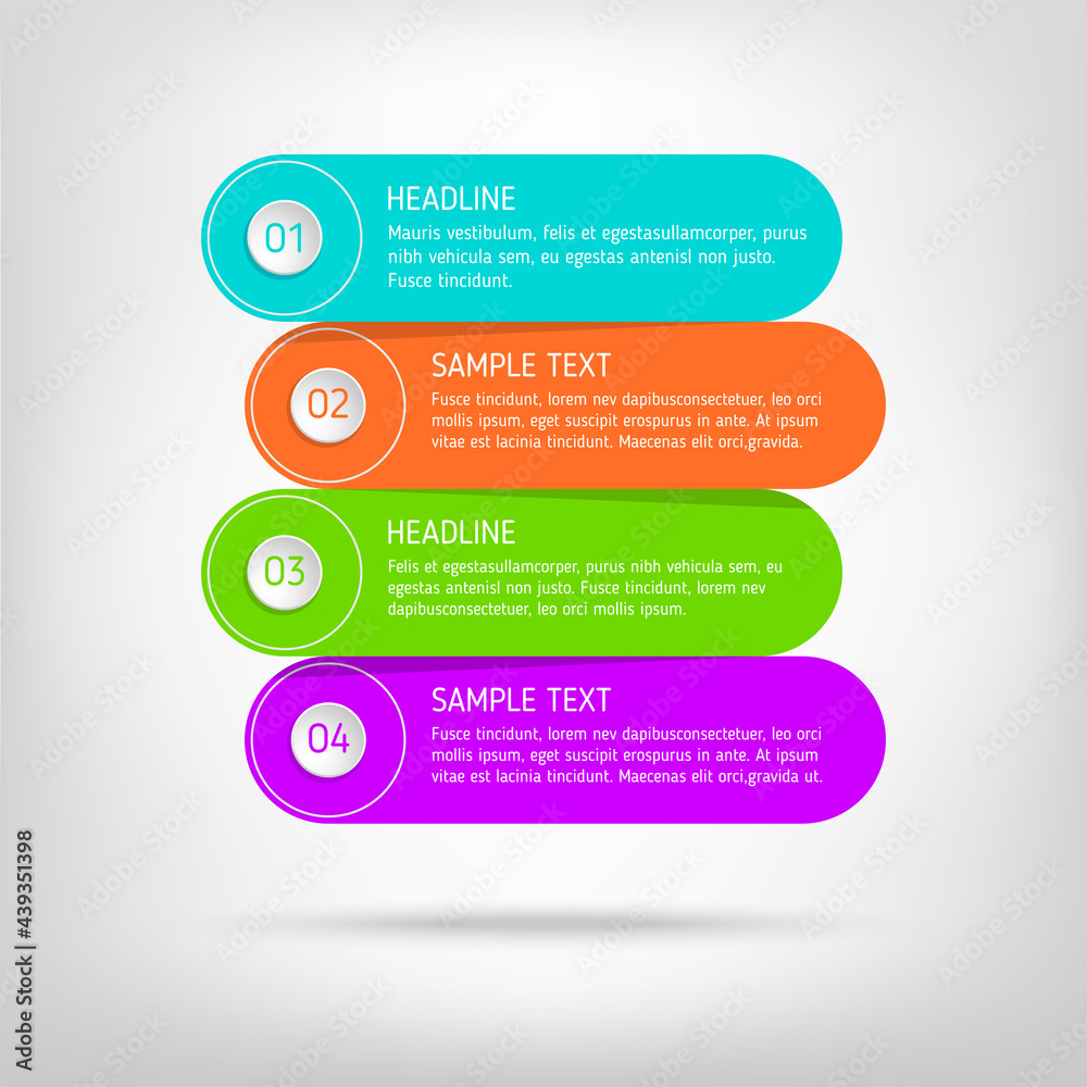 Vector minimalistic infographic levels in flat design. Business web infographic template Vector minimalistic infographic levels in flat design. Business web infographic template