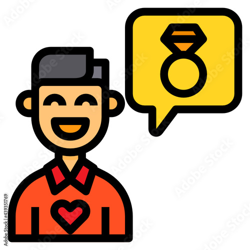 Proposal line icon