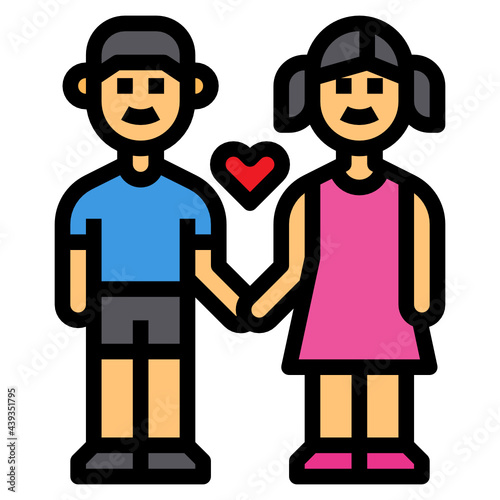 Sibling line icon