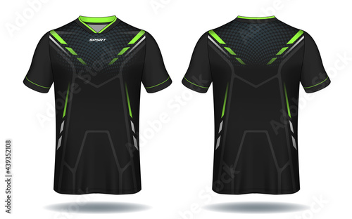 Soccer jersey template.sport t-shirt design.	