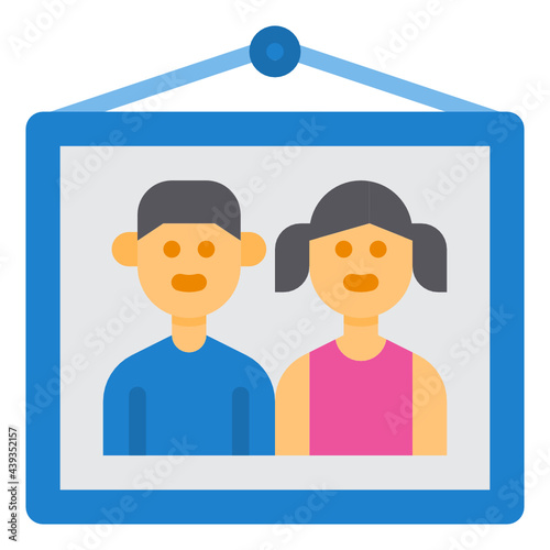 Family Picture flat icon